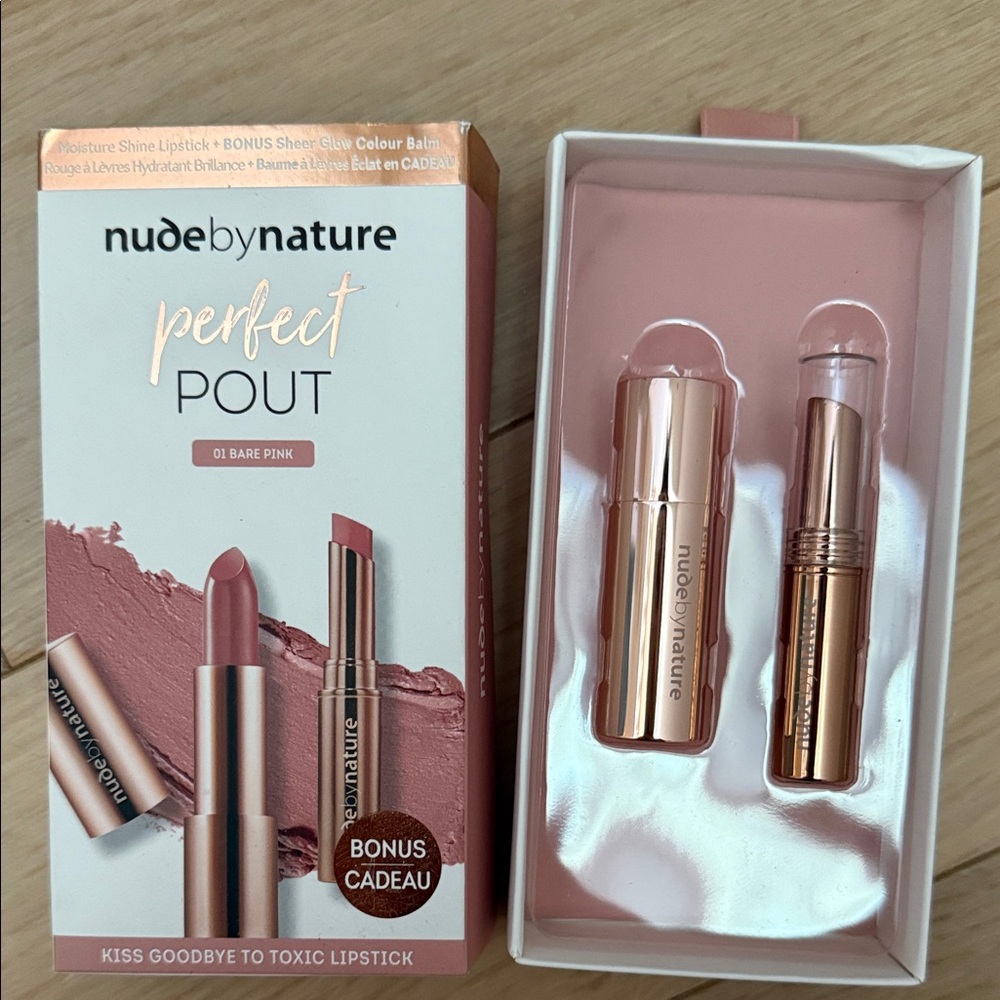 Nude by Nature Perfect Pout Lipstick - Bare Pink